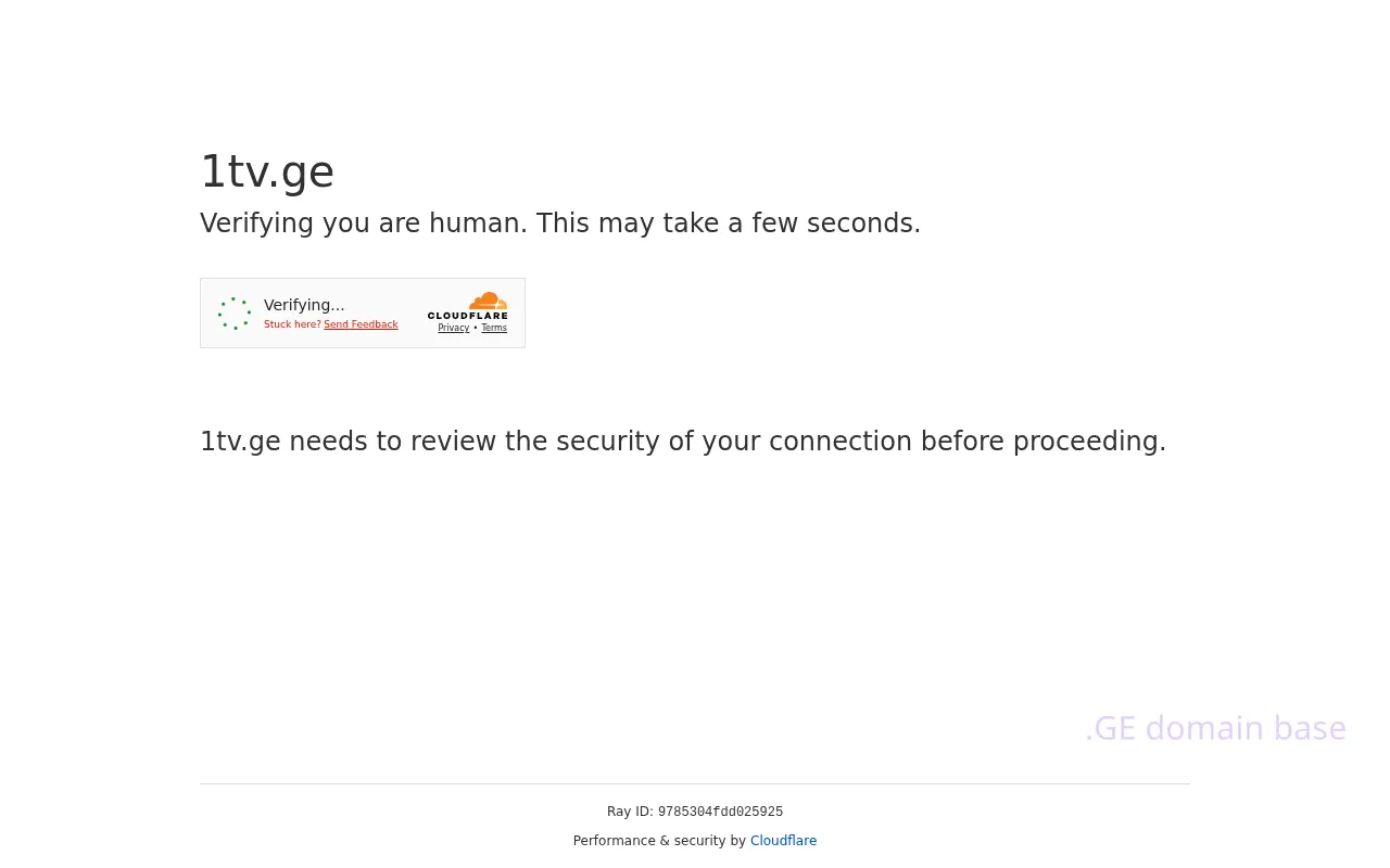 Screenshot of the site 1tv.ge
