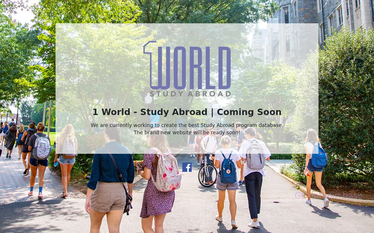 Screenshot of the site 1world.ge