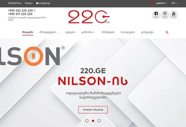 Screenshot of 220.ge