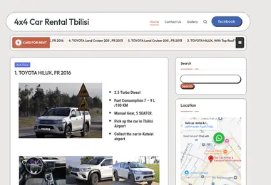 Screenshot of 4x4carrental.ge