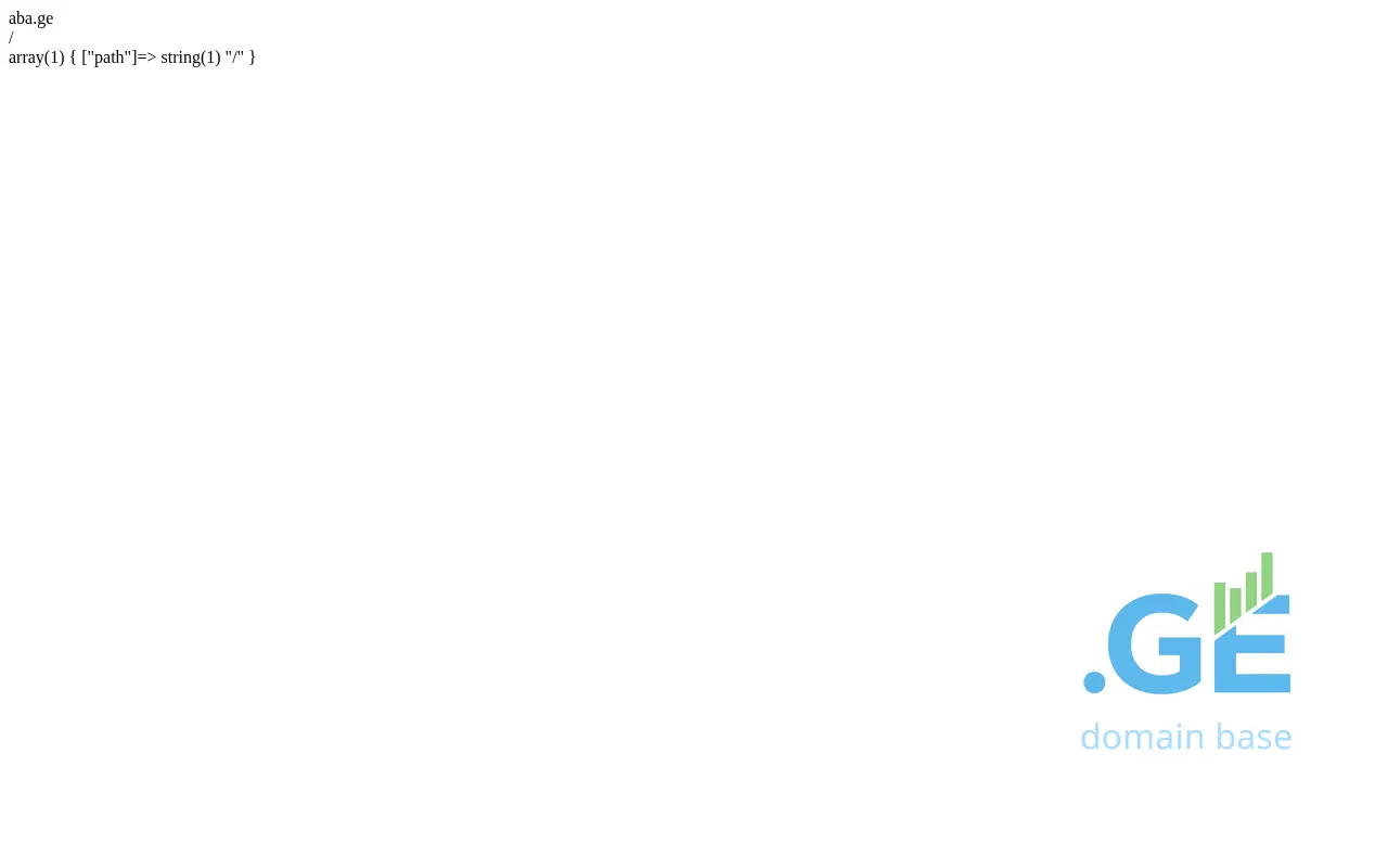 Screenshot of the site aba.ge