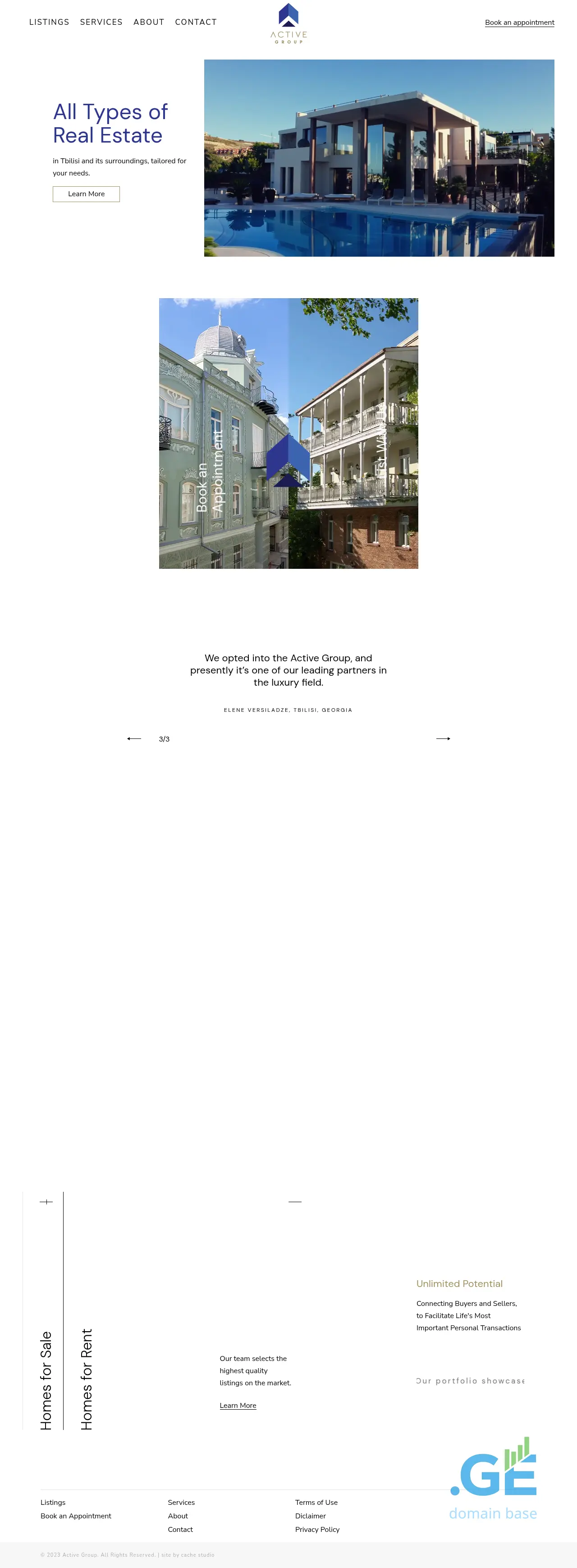 Screenshot of the site activegroup.ge