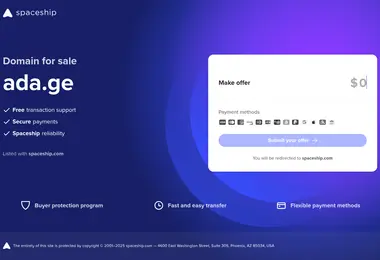 Screenshot of ada.ge