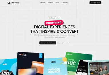 Screenshot of adgeeks.ge