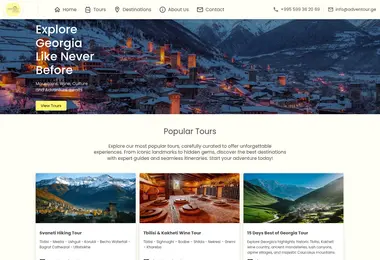 Screenshot of adventour.ge