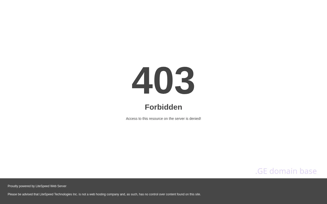 Screenshot of the site advisor.ge
