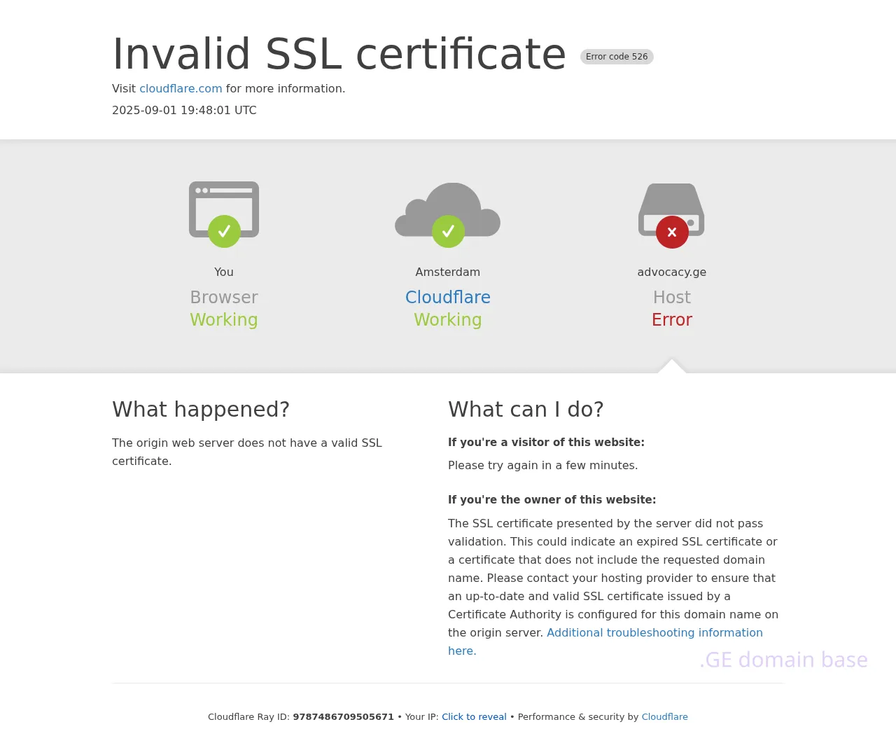 Screenshot of the site advocacy.ge