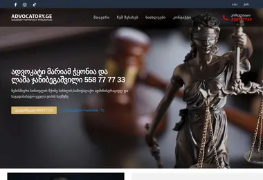 Screenshot of advocatory.ge
