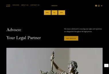 Screenshot of advoco.ge