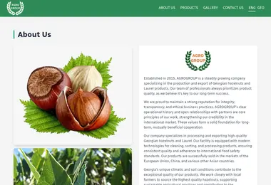 Скриншот agrogroup.ge