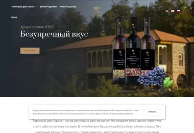 Screenshot of agunawine.ge