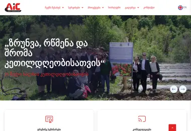 aic.org.ge-ის ეკრანის სურათი