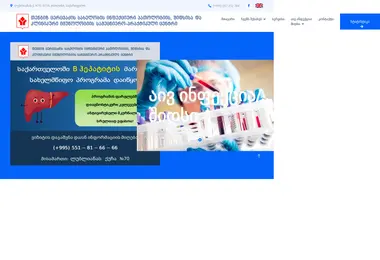 Screenshot of aidscenter.ge