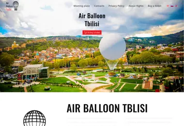 Screenshot of airballoontbilisi.ge