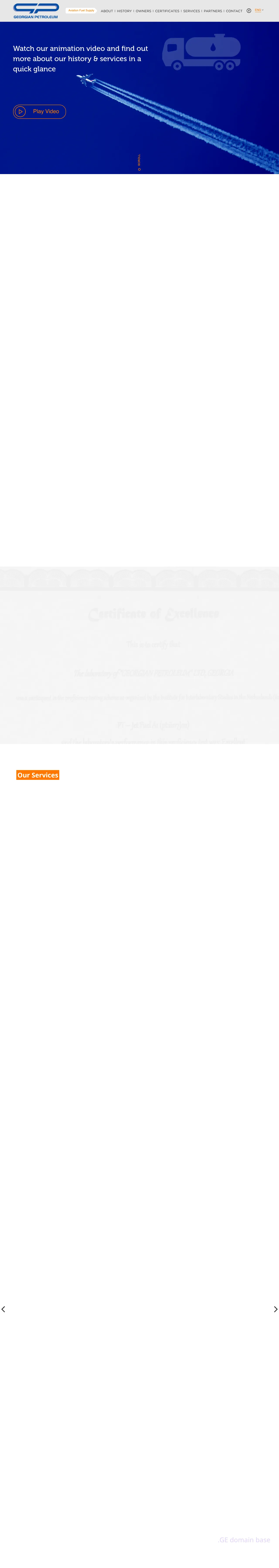 Screenshot of the site airgp.ge