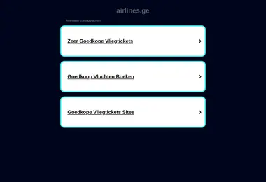 Screenshot of airlines.ge