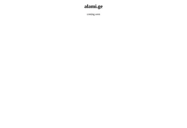 Screenshot of alami.ge