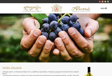 Screenshot of alaverdi.ge