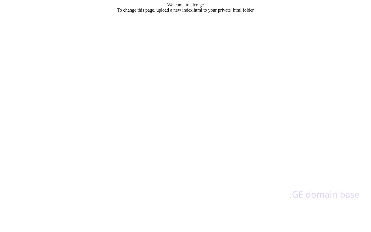 Screenshot of the site alco.ge