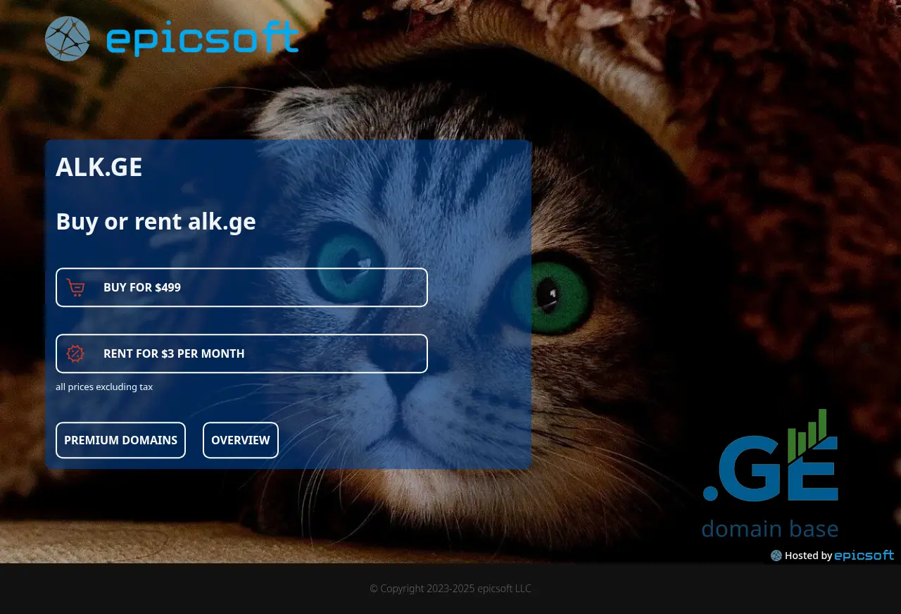 Screenshot of the site alk.ge
