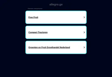 Screenshot of allegro.ge