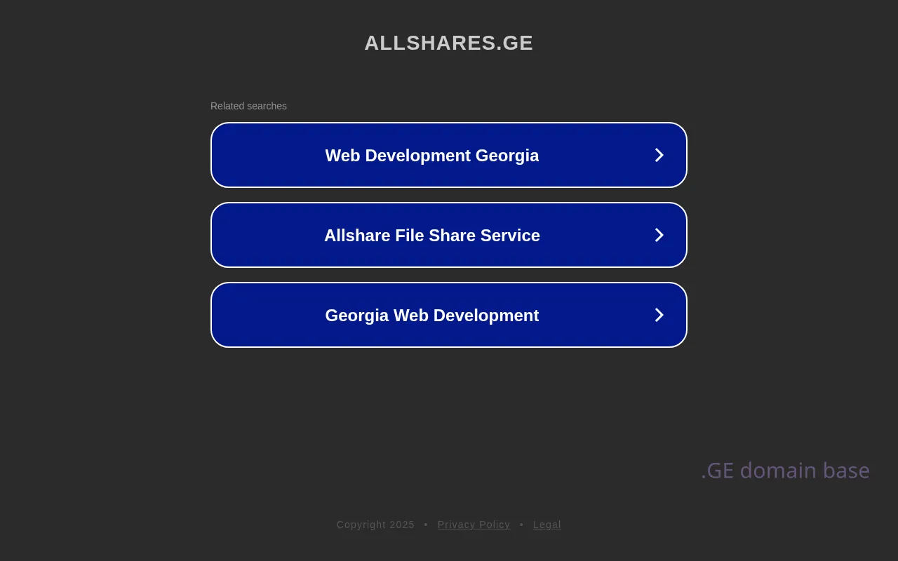 Screenshot of the site allshares.ge