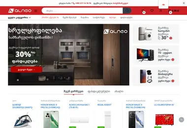 Screenshot of alneo.ge