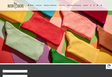 Screenshot of altersocks.ge