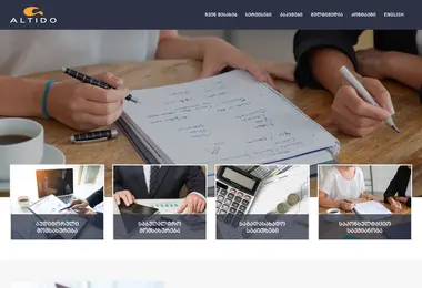 Screenshot of altido.ge