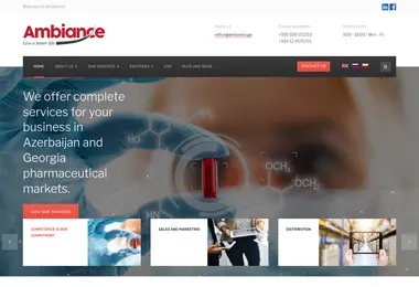 Screenshot of ambiance.ge