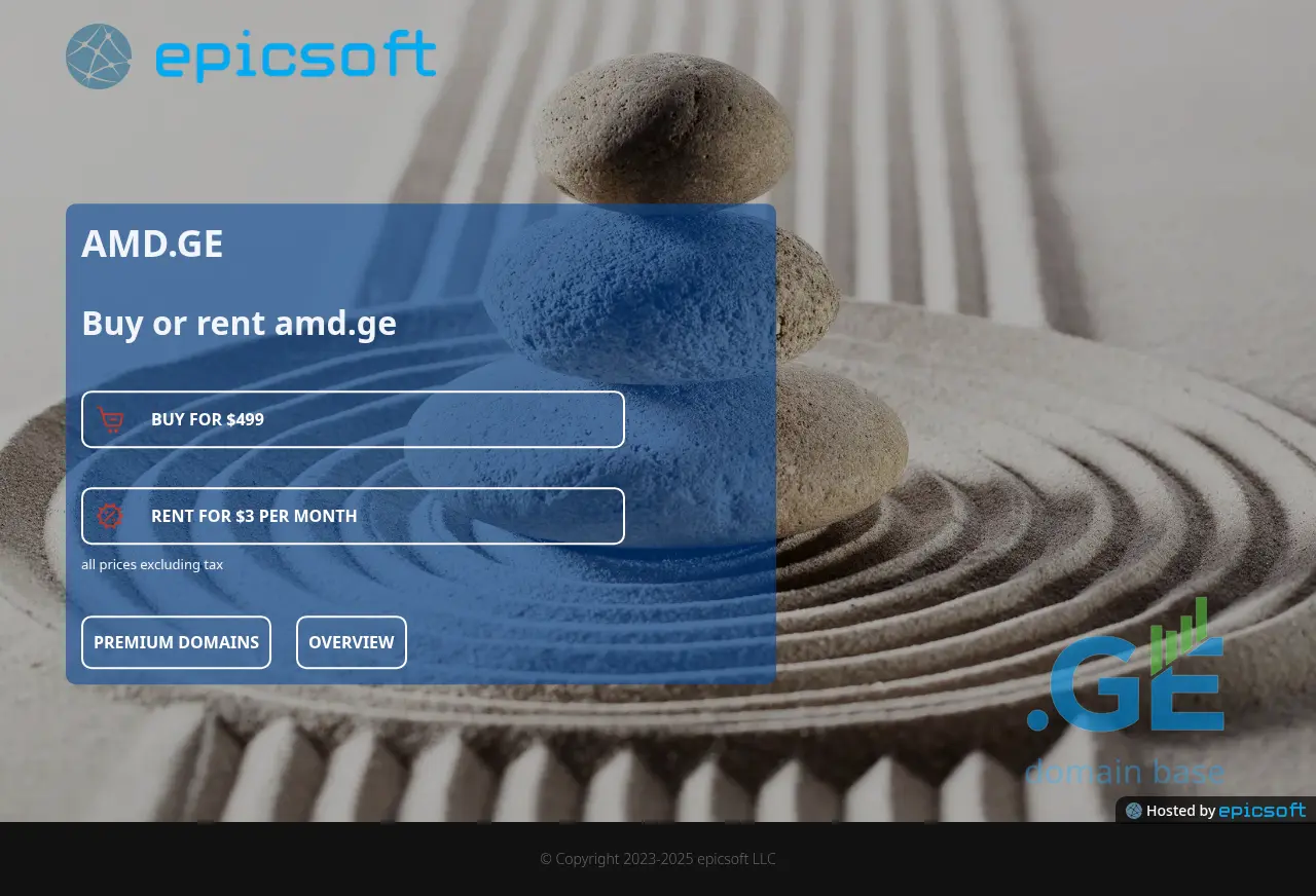 Screenshot of the site amd.ge