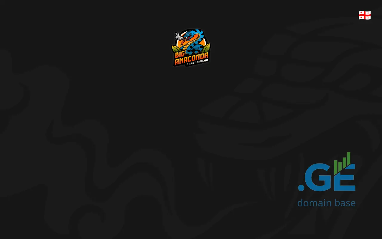 Screenshot of the site anaconda.ge