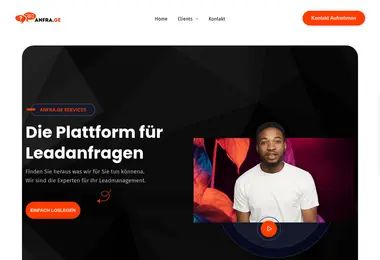 Screenshot of anfra.ge