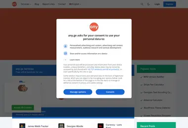 Screenshot of any.ge
