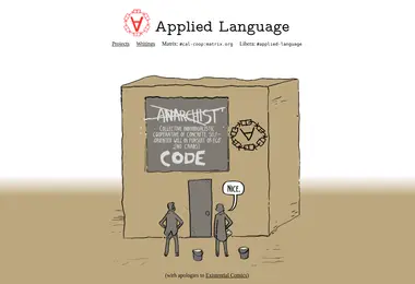 Screenshot of applied-langua.ge