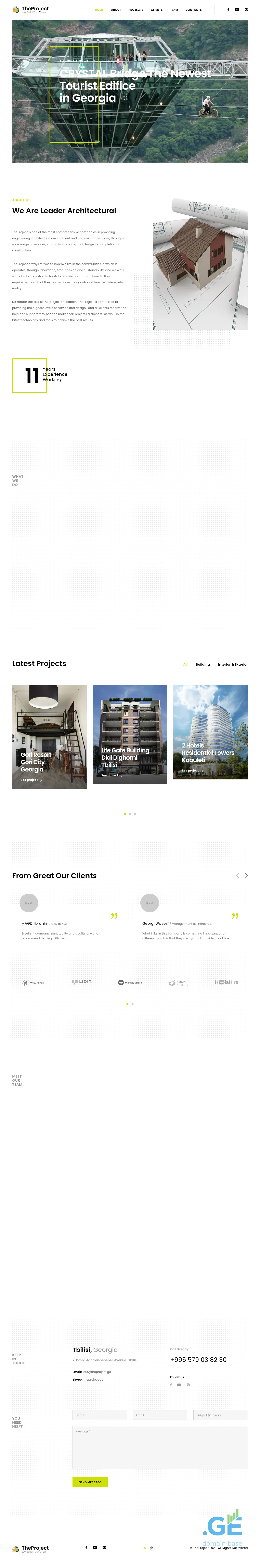 Screenshot of the site arab.ge