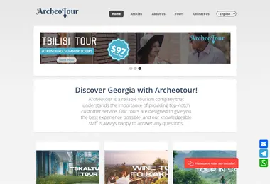 Screenshot of archeotour.ge