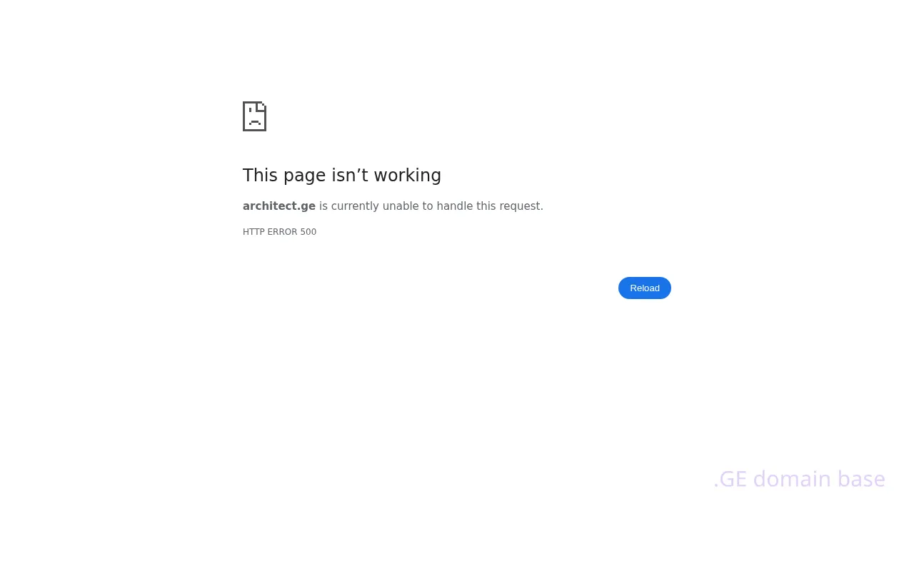 Screenshot of the site architect.ge