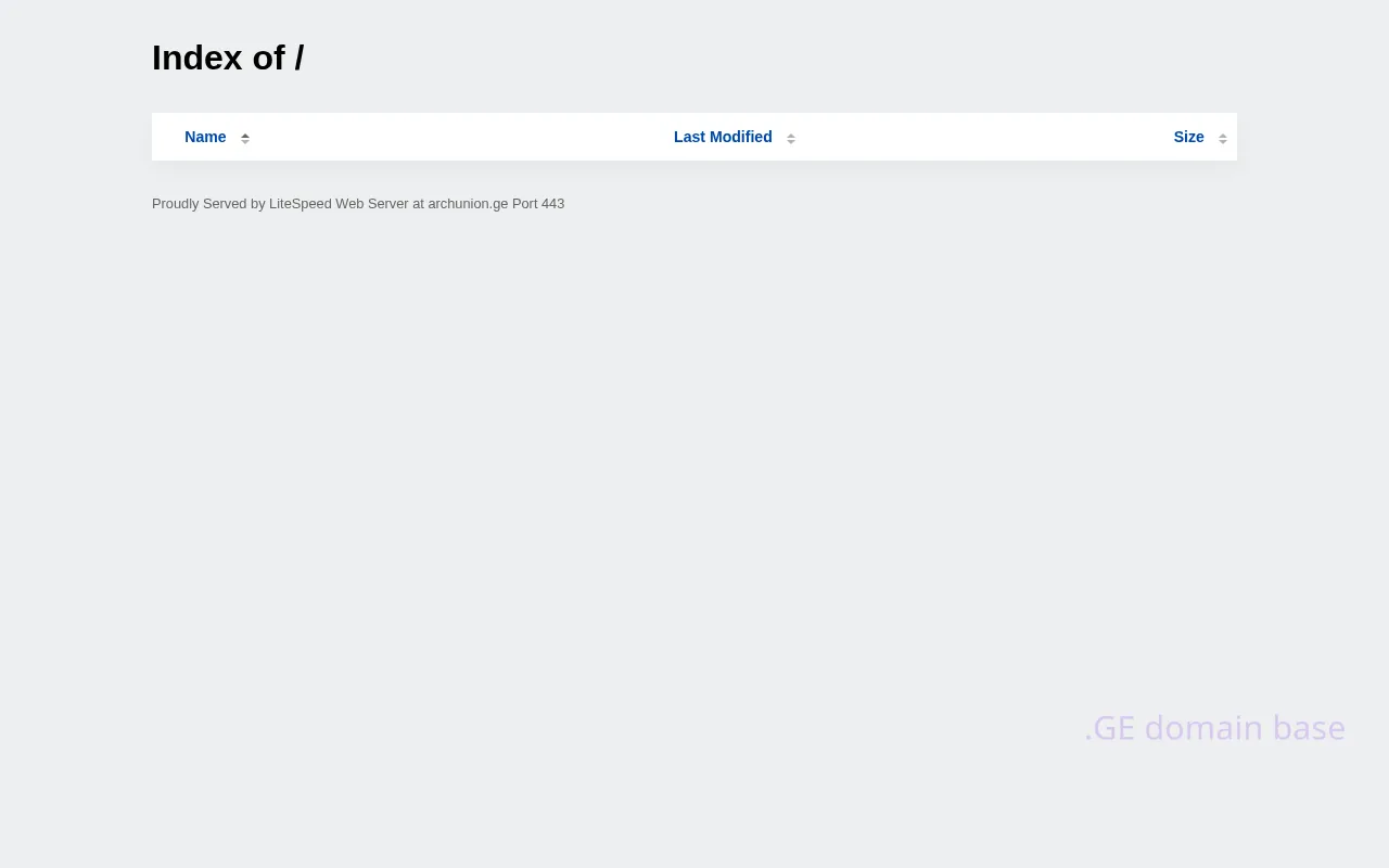 Screenshot of the site archunion.ge