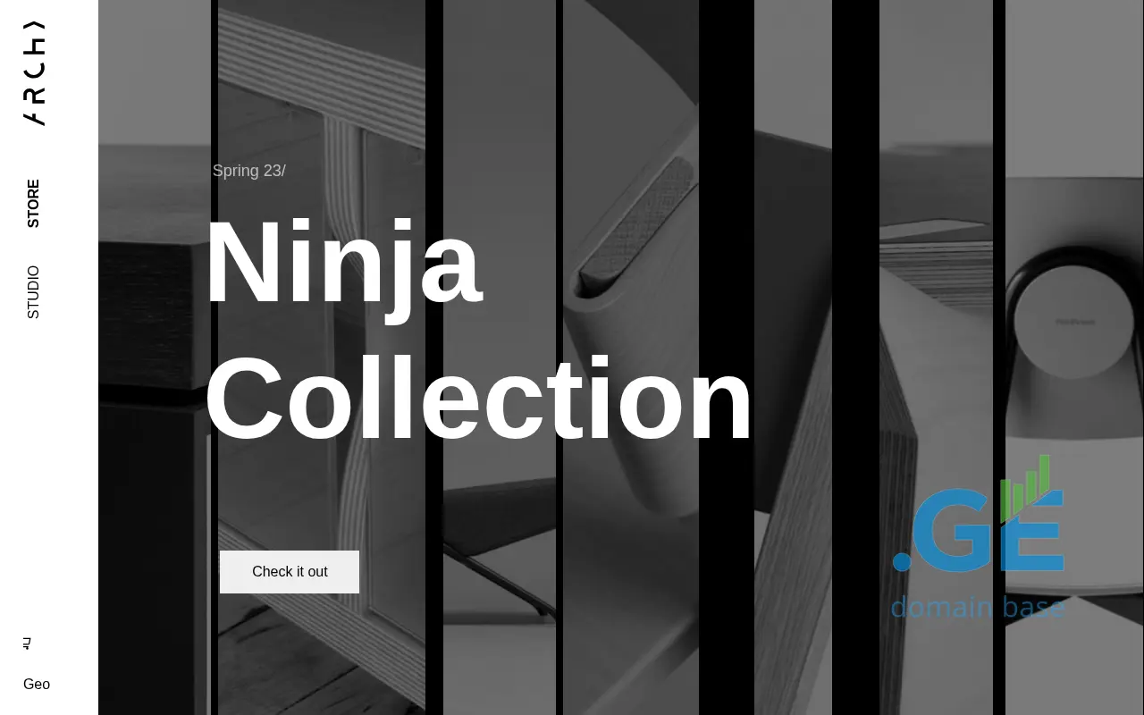 Screenshot of the site archy.ge