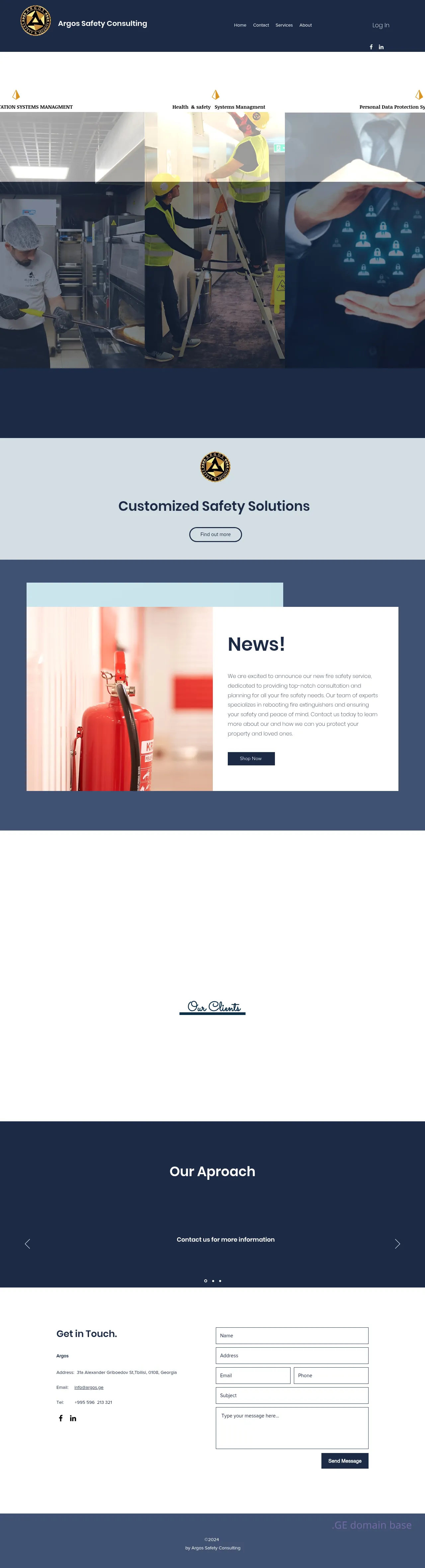 Screenshot of the site argos.ge