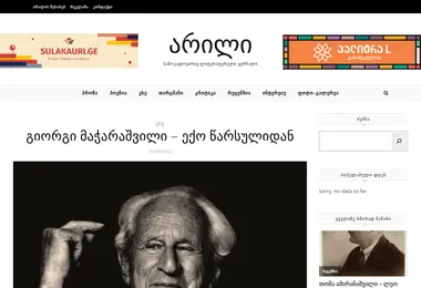 Screenshot of arilimag.ge
