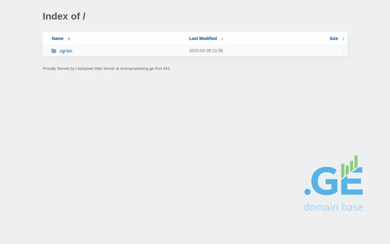 Screenshot of the site aromamarketing.ge