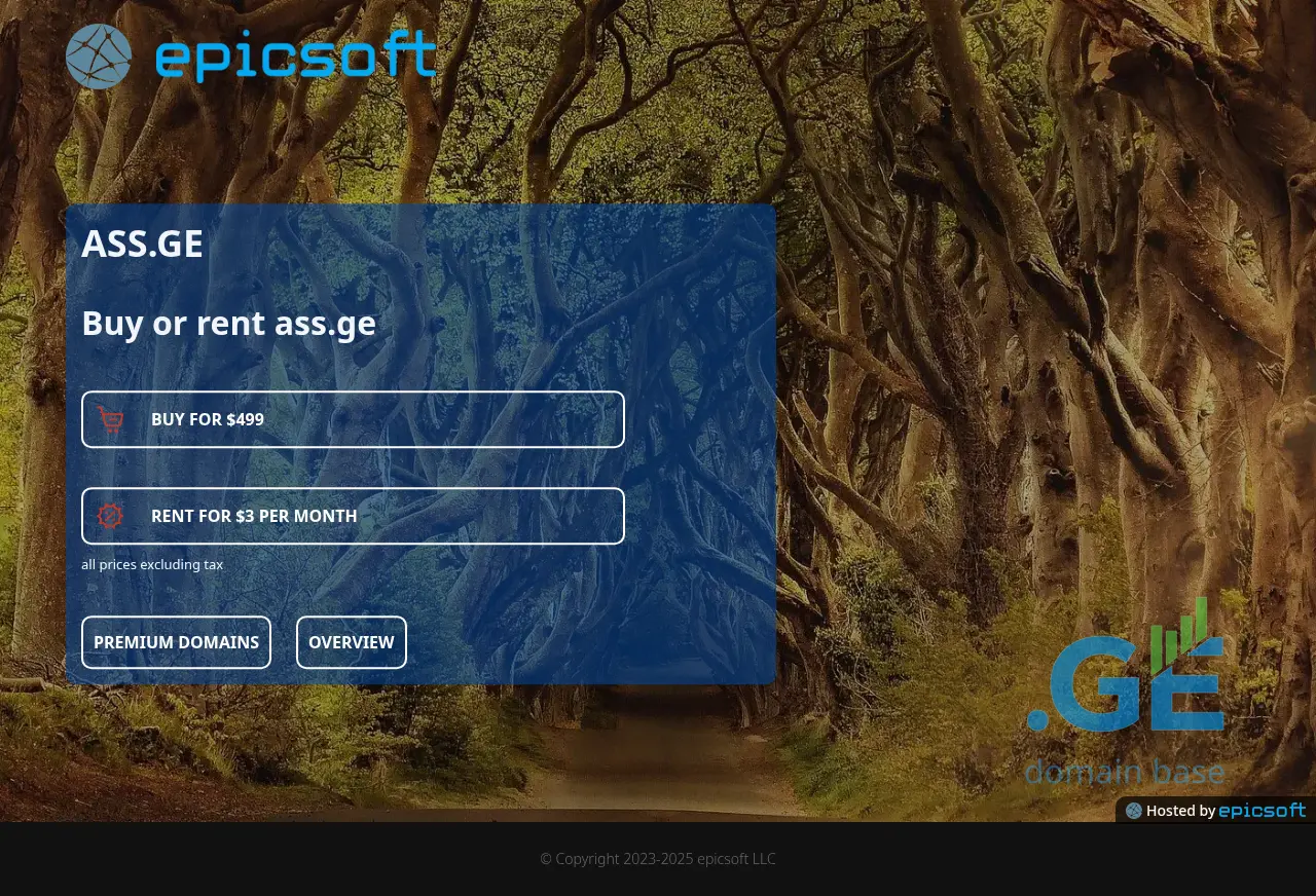 Screenshot of the site ass.ge