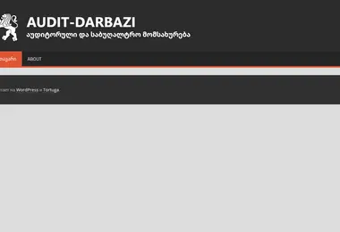 Screenshot of audit-darbazi.ge