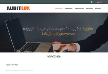 Screenshot of auditluxservice.ge