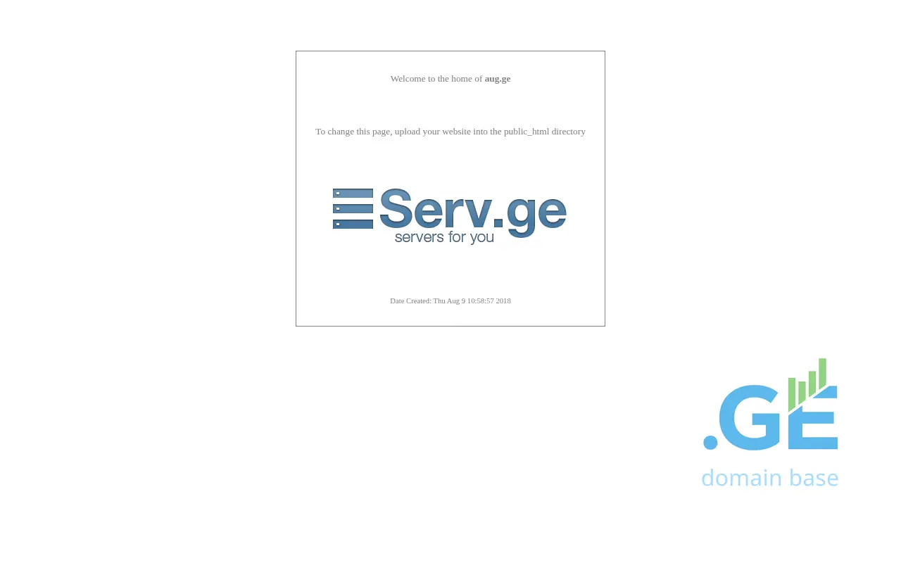 Screenshot of the site aug.ge
