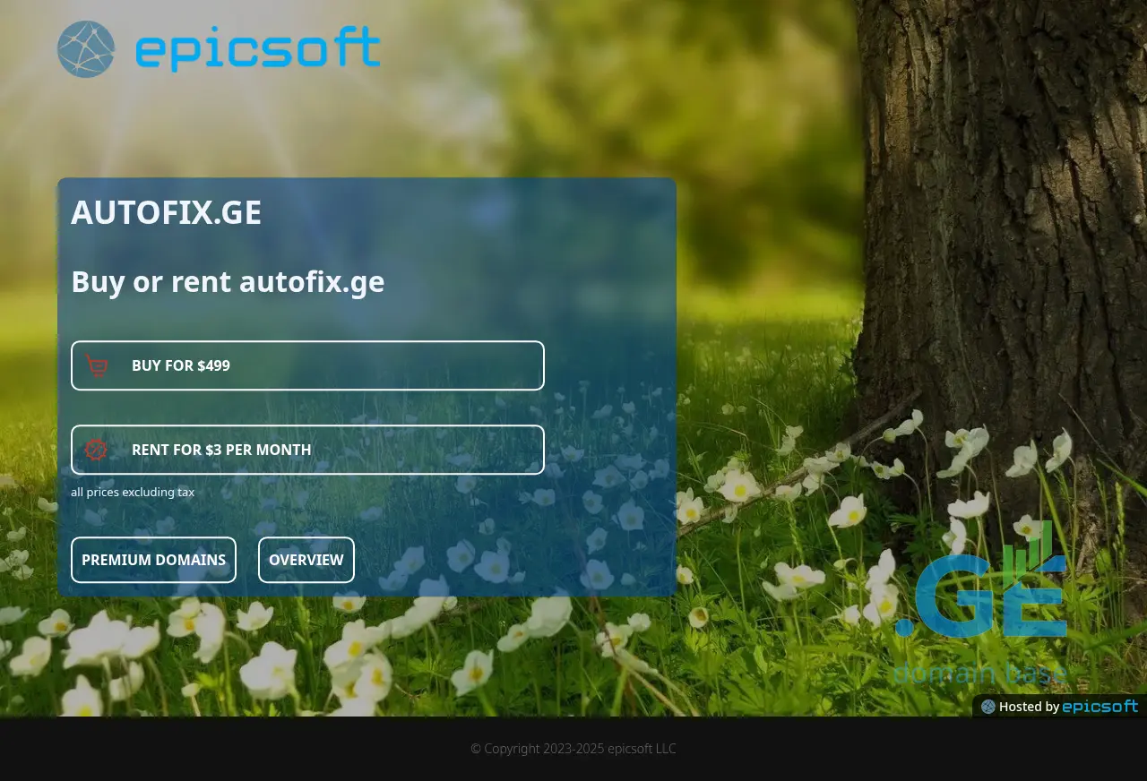 Screenshot of the site autofix.ge