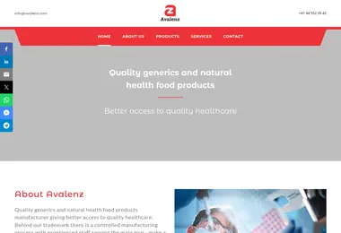 Screenshot of avalenz.ge