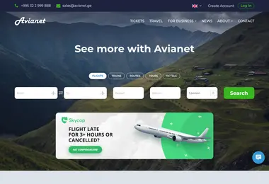 Screenshot of avianet.ge